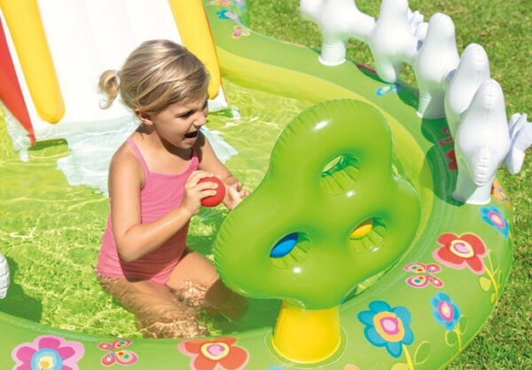 ⁦בריכת משחקים כולל מגלשה גן הפרחים 57154 מבית Intex⁩ – תמונה ⁦3⁩